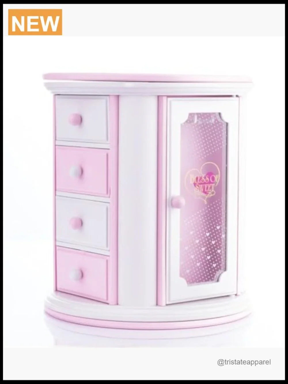 Musical Jewelry Box for Girls Necklace Storage Organizer Music Box